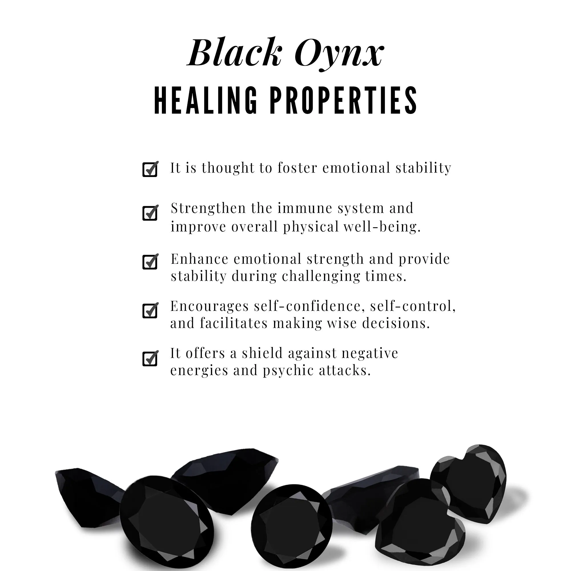 3/4 CT Round Black Onyx and Diamond Open Circle Stud Earrings