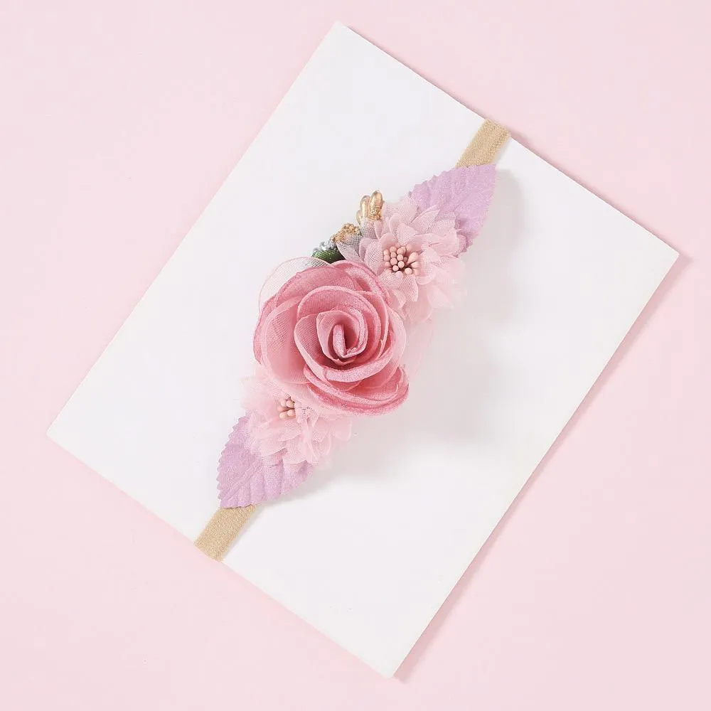 5" FLOWER BOUQUET HEADBANDS.6PCS/$10.00  F-DLH5692