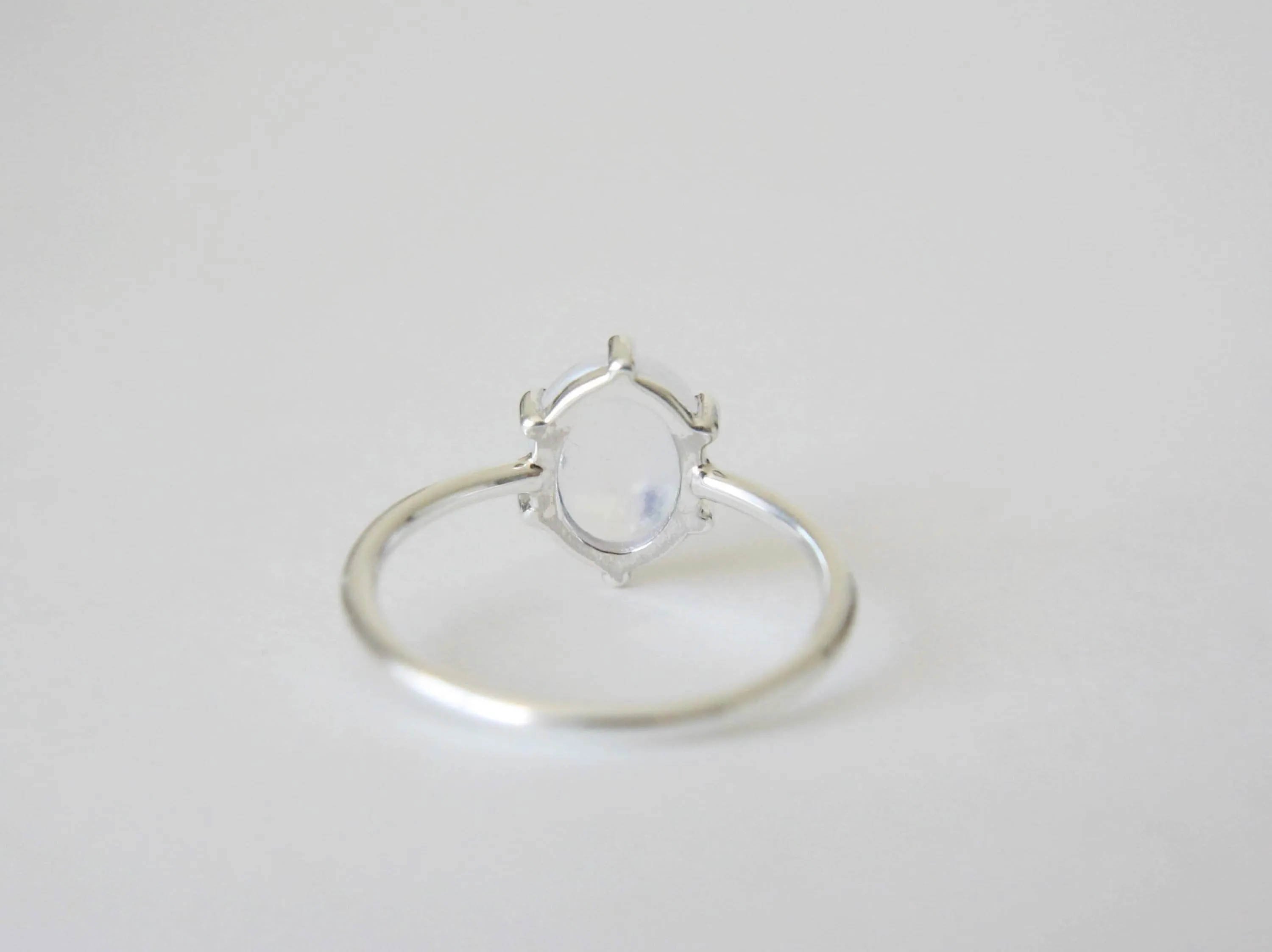 6 Prong Moonstone Ring