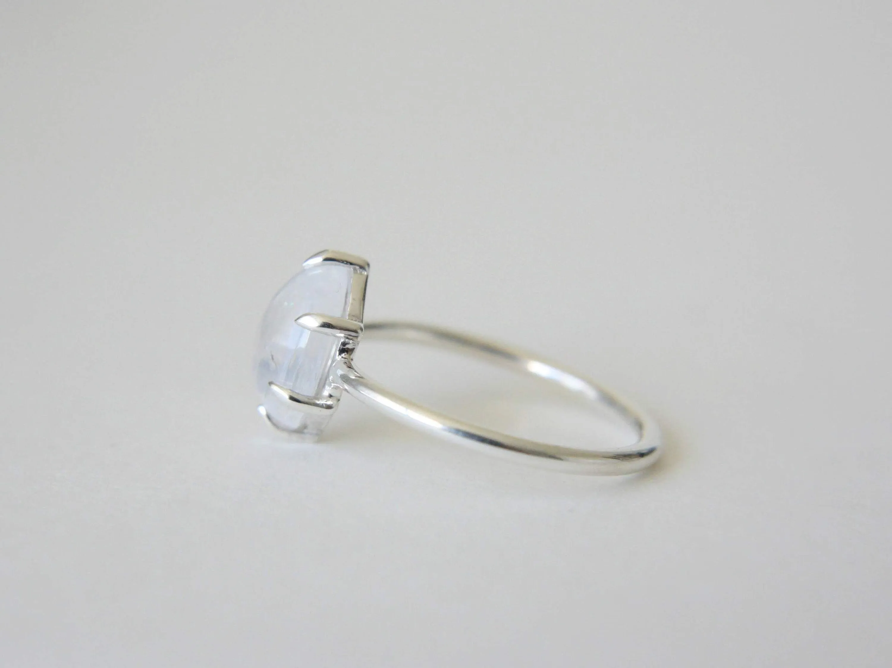 6 Prong Moonstone Ring
