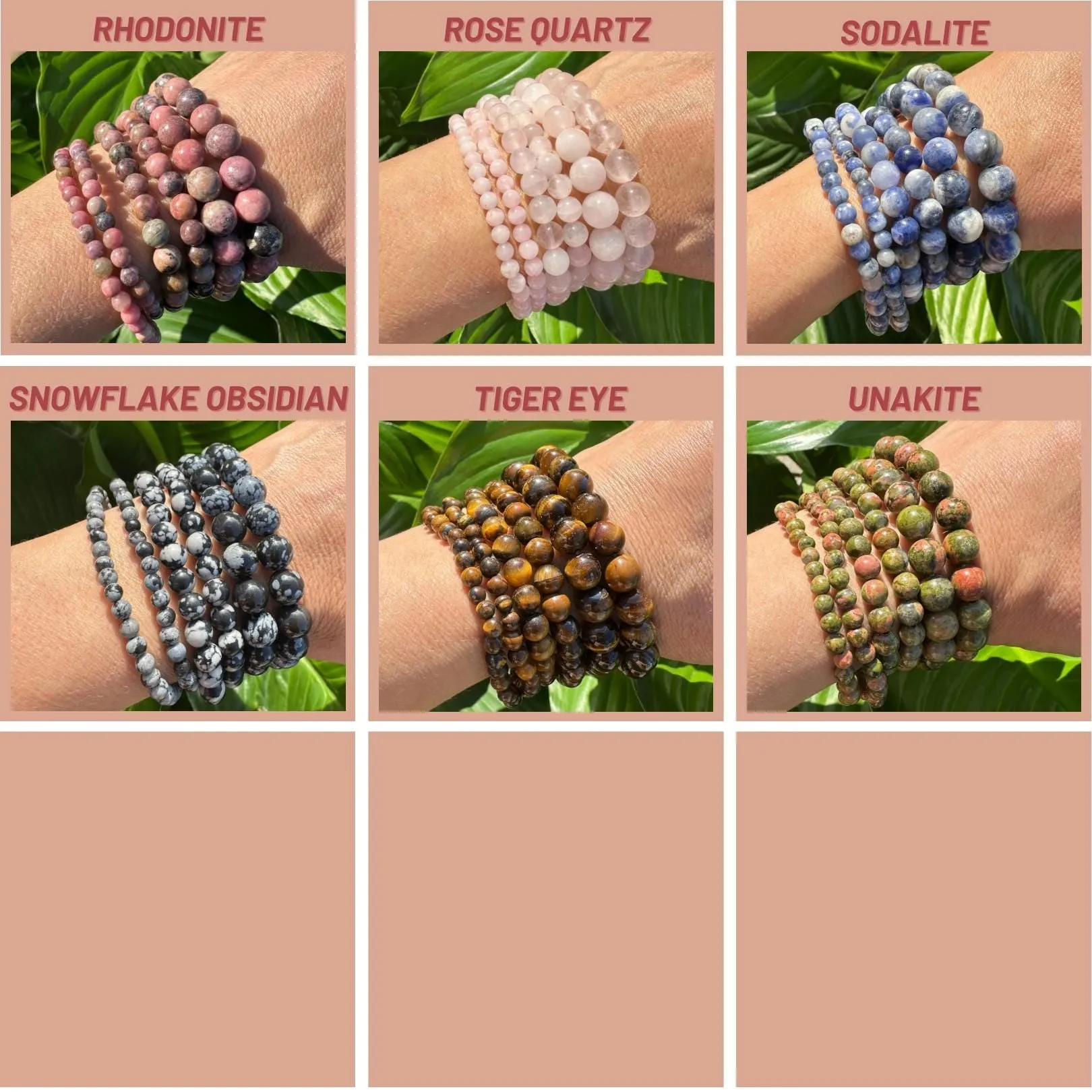 8mm Premium Crystal Bracelets