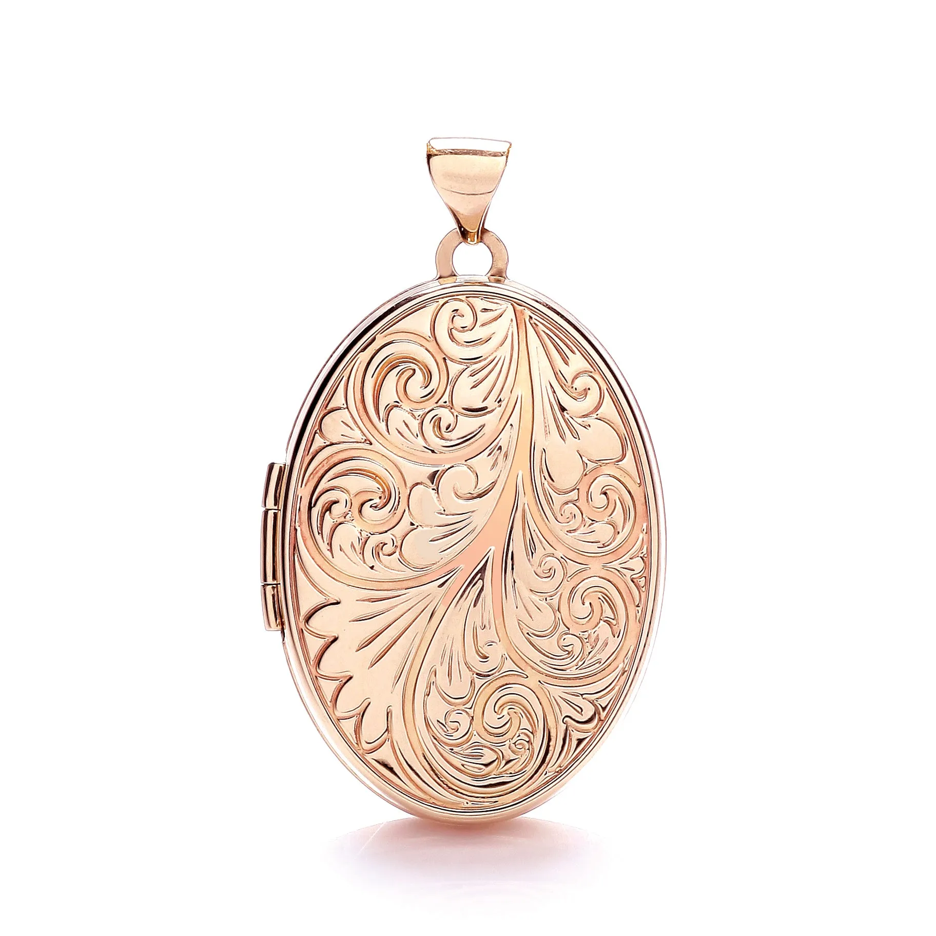 9ct Rose Gold Oval Locket