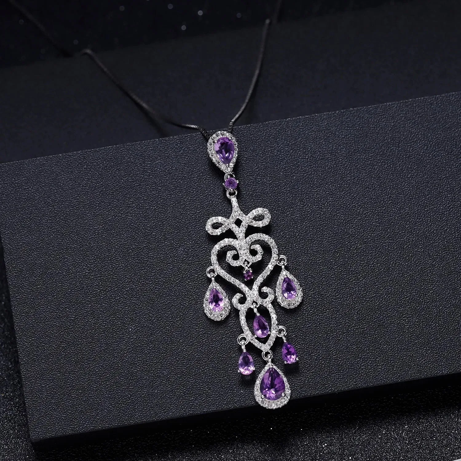 Amethyst Culture Pendant in Sterling Silver