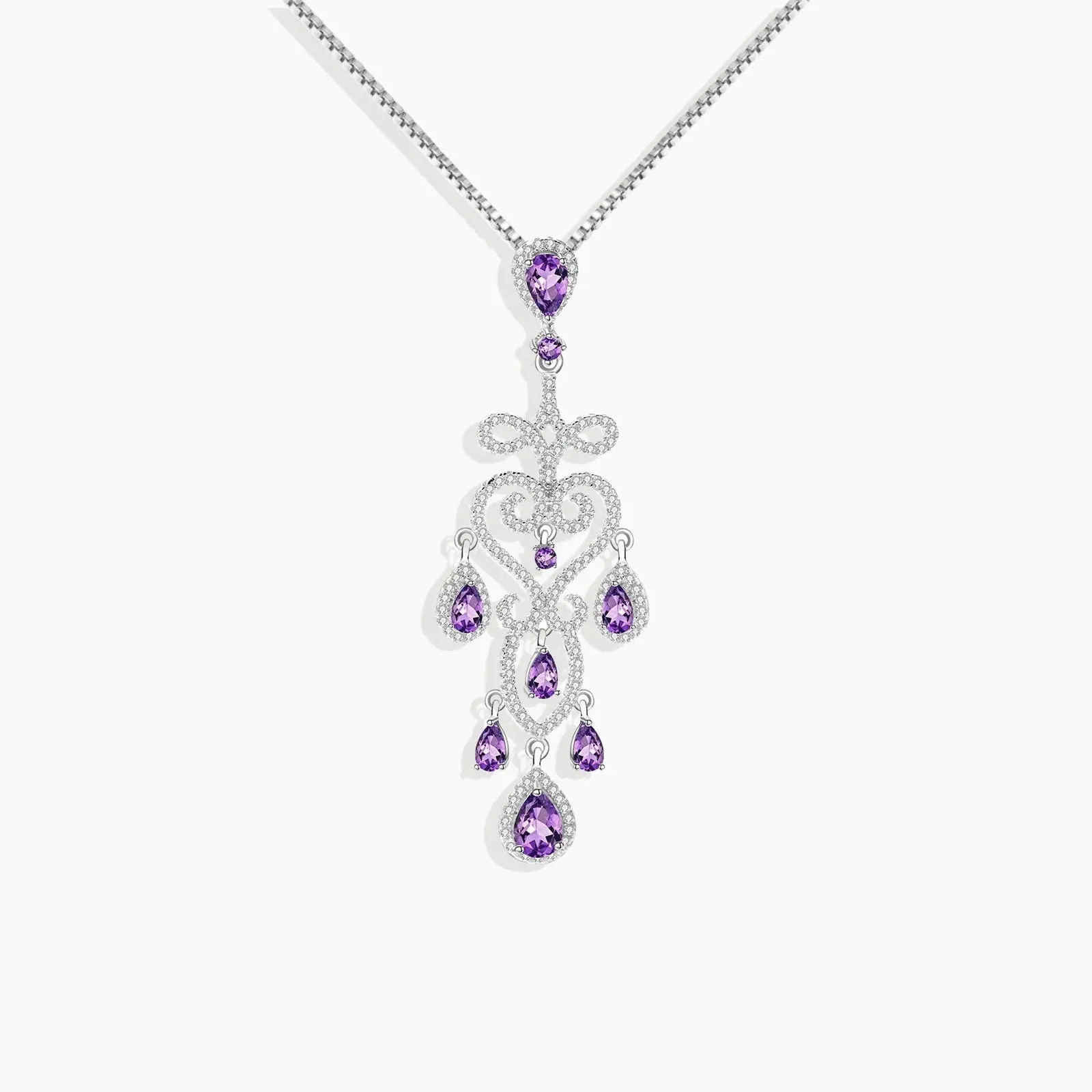 Amethyst Culture Pendant in Sterling Silver