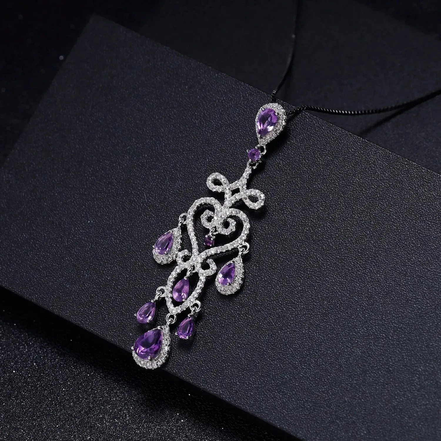 Amethyst Culture Pendant in Sterling Silver