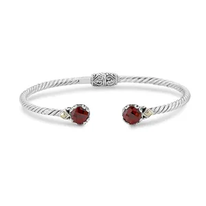 Bali Bangle Bracelet Garnet