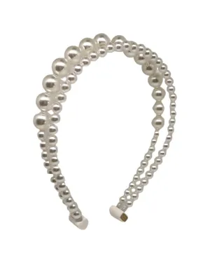 Bari Lynn Pearl Double Band Headband