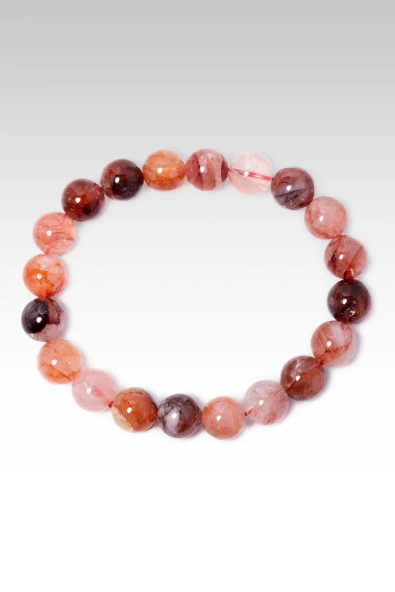 Beaded Red Hematoid Quartz Bracelet™