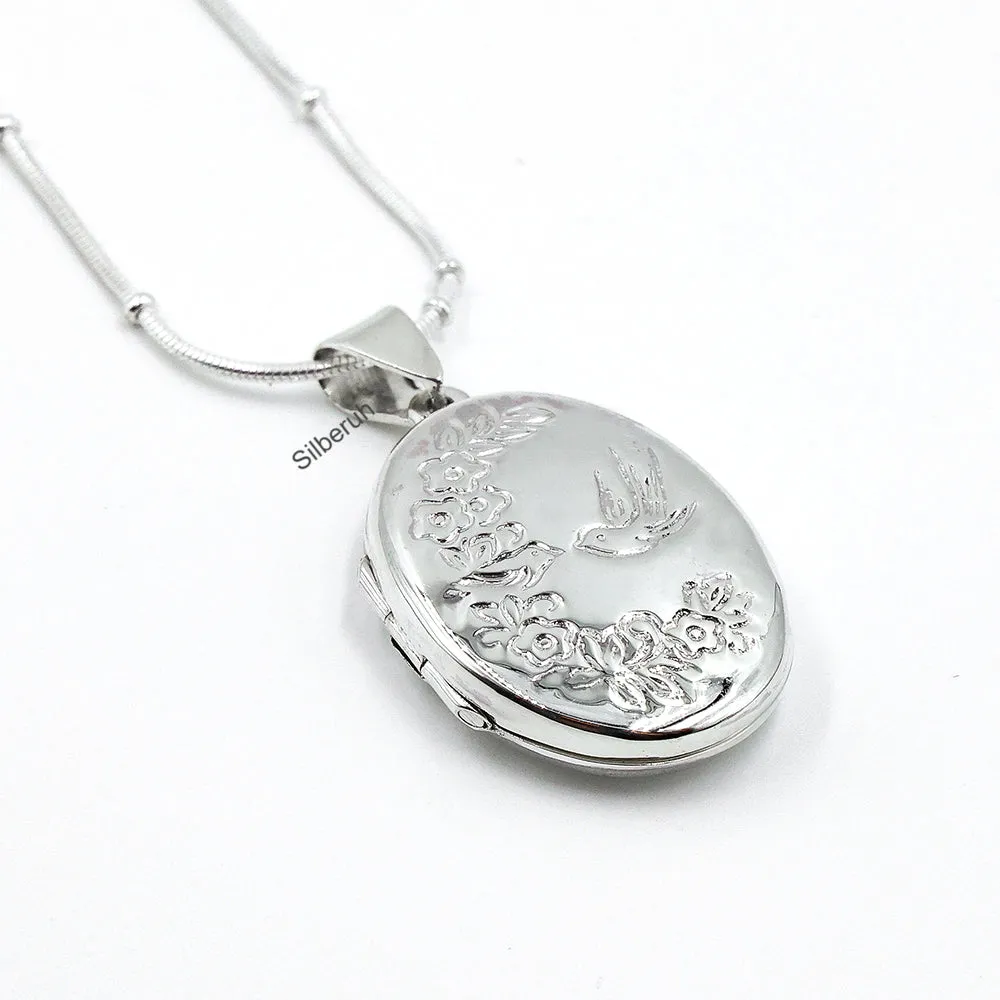 Bird Silver Locket