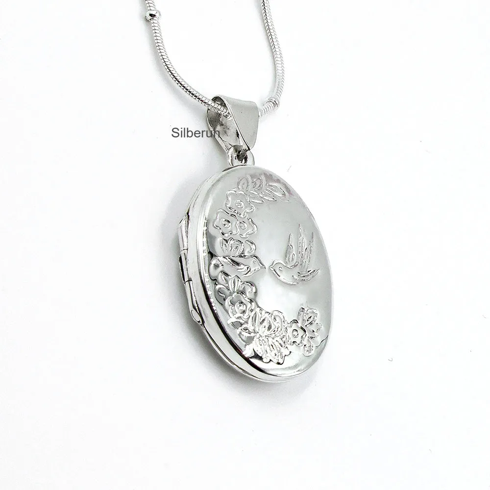 Bird Silver Locket
