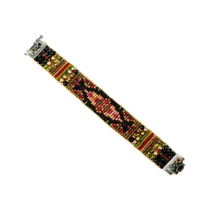 Black and Red Beaded Mix Bracelet