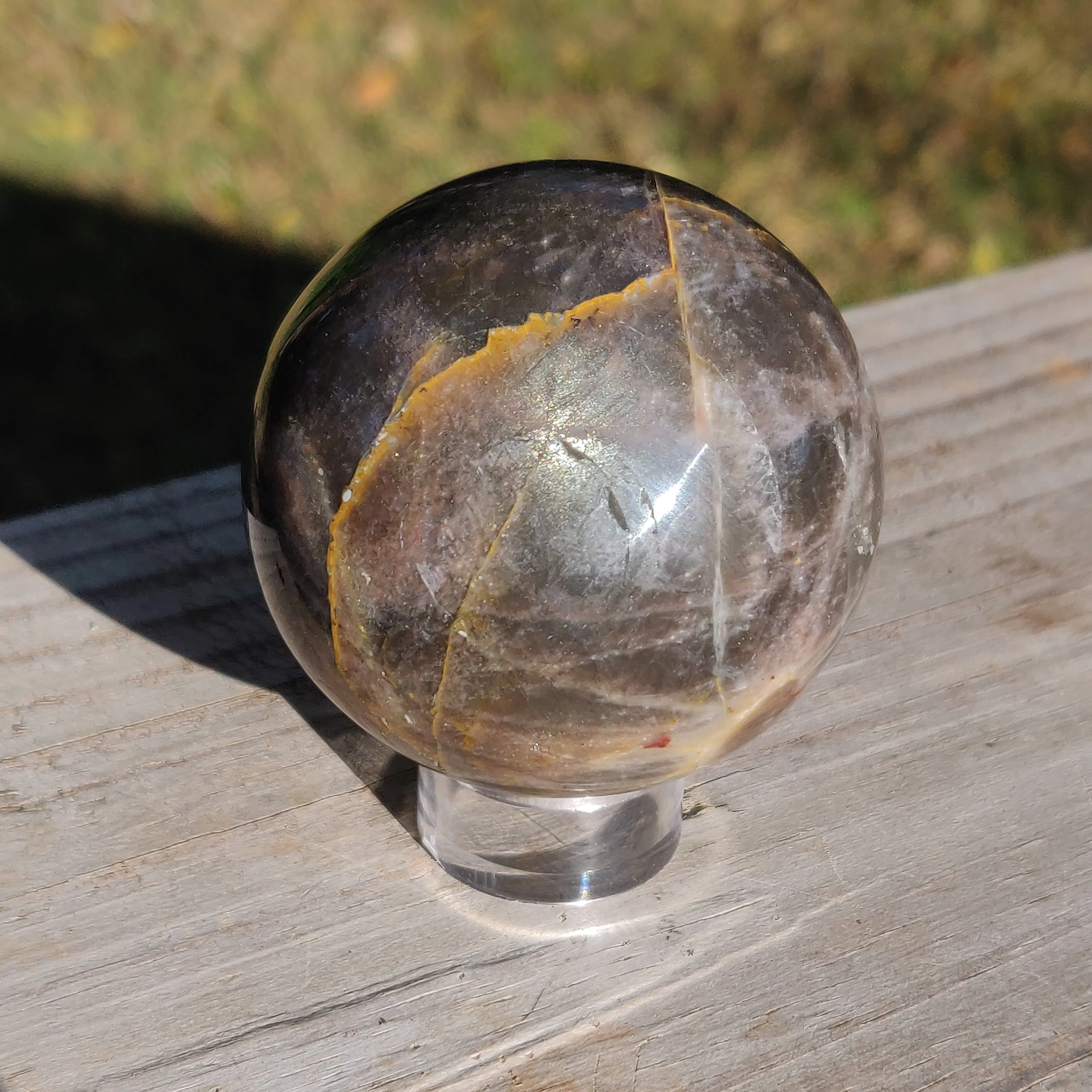 Black Moonstone Sphere (#4)