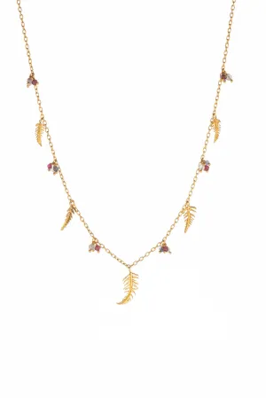 Botanical Fern Charm Necklace