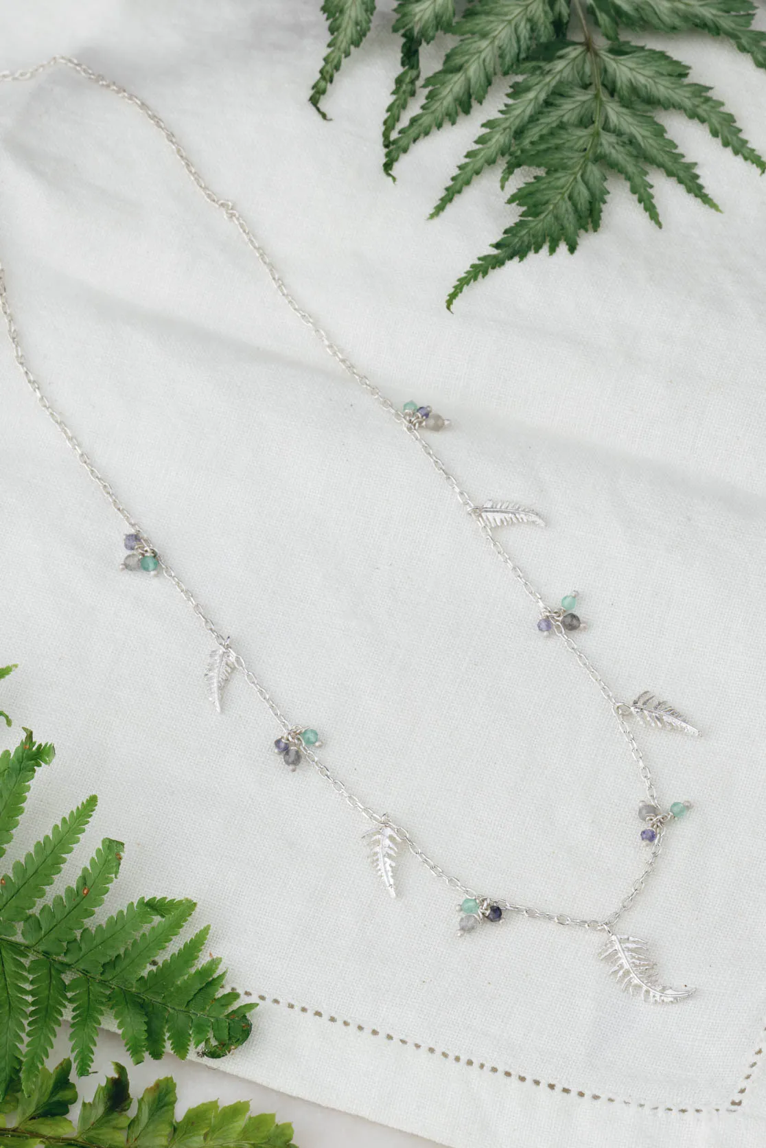 Botanical Fern Charm Necklace