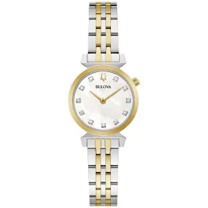 Bulova Regatta Mother-of-Pearl Diamond Dial Two-Tone Watch | 24mm | 98P202