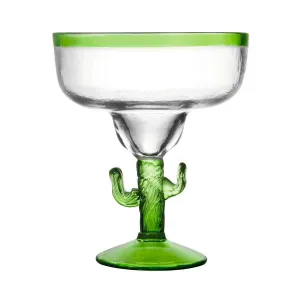 Cactus Stemmed Acrylic Margarita Glass