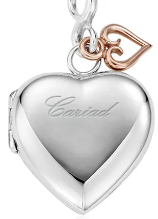 Cariad Locket - Silver/Rose - SCLP