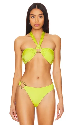 CIN CIN Locket Bandeau Top in Yellow