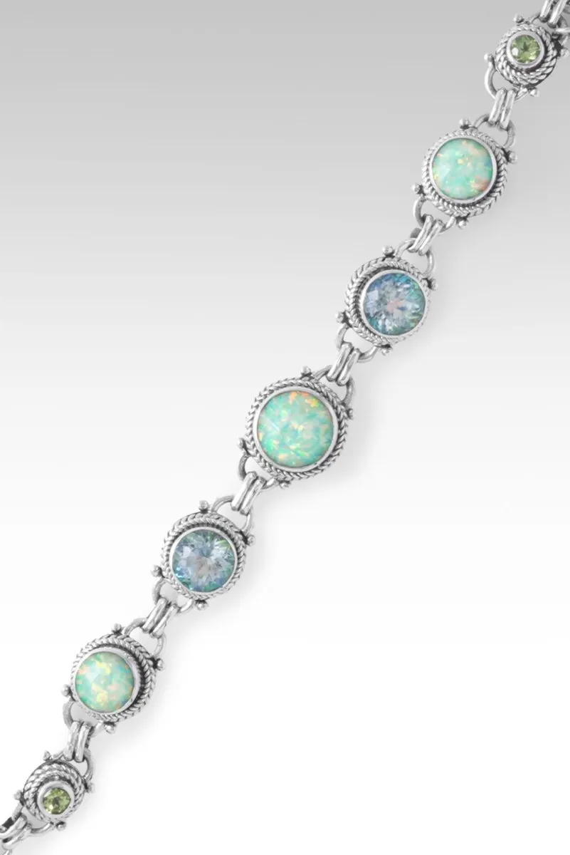 Courage to Trust Bracelet II™ in Green Tea Simulated Opal