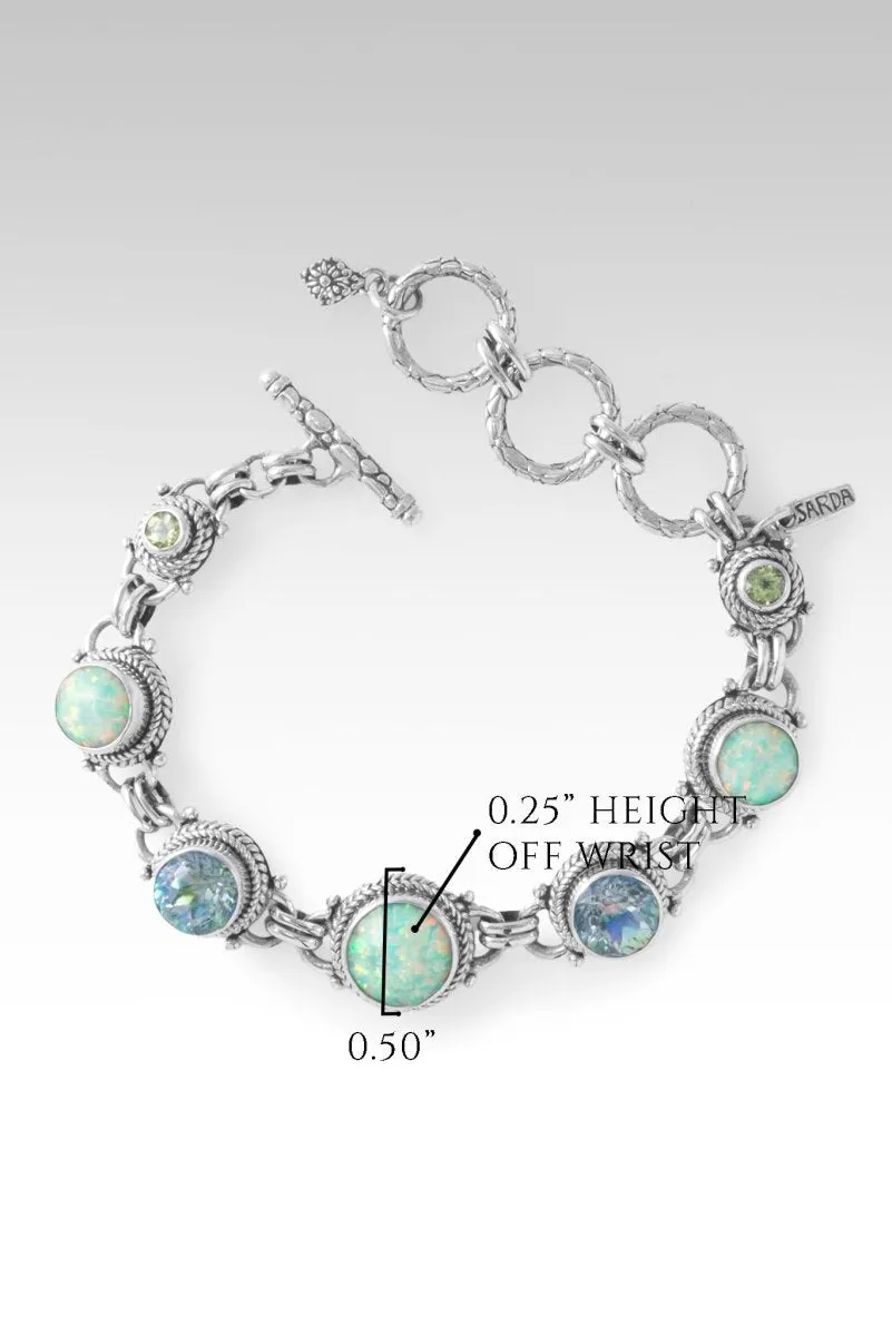 Courage to Trust Bracelet II™ in Green Tea Simulated Opal