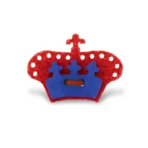 Crown Lapel Pin - Portsalon Red with Mission Blue