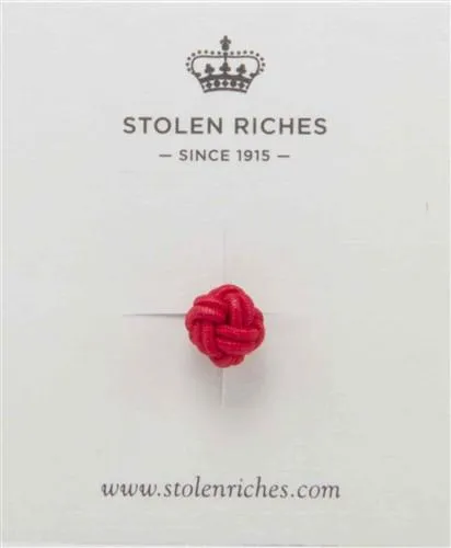 Crown Lapel Pin - Portsalon Red with Mission Blue