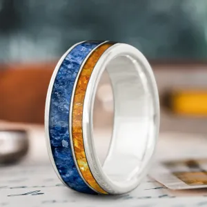 Custom Design - 2-Inlay Offset Ring bUrWGNqmZNQgA3twSGTSL4q7