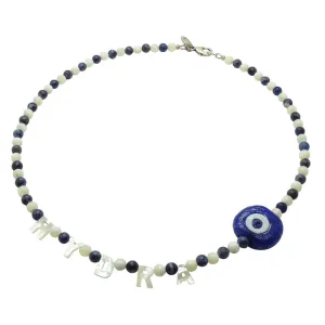 Destination: Hydra Mother of Pearl Shell Gemstone Bead Necklace