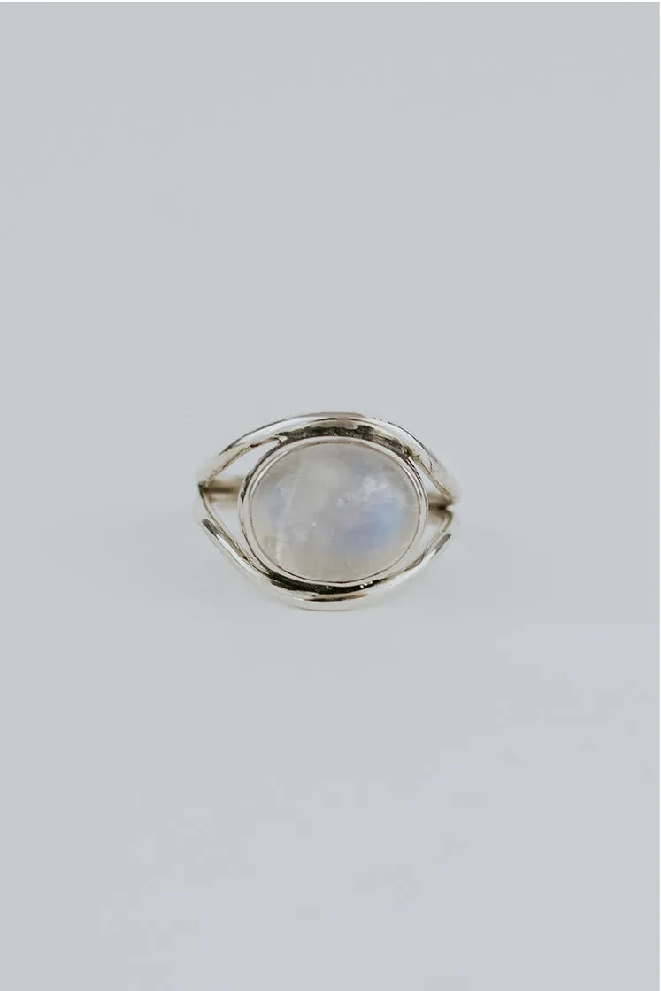 Evil Eye Ring - Moonstone