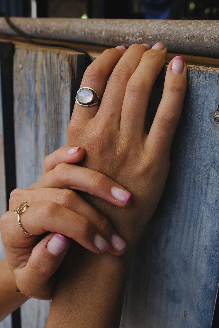 Evil Eye Ring - Moonstone