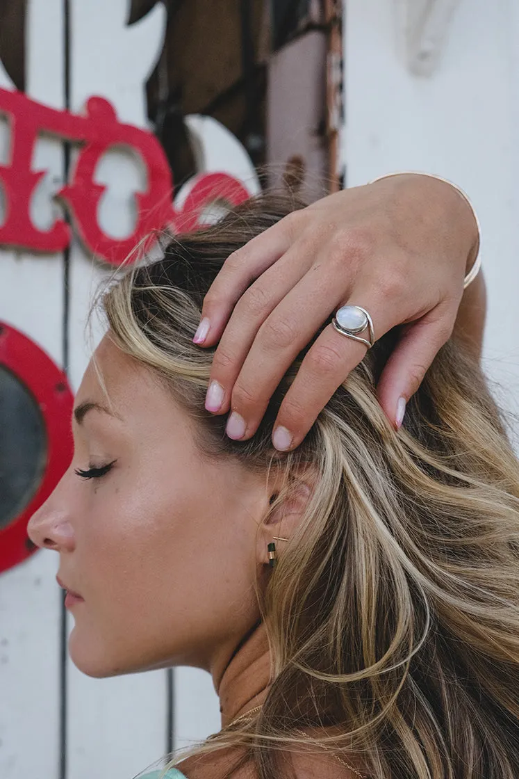 Evil Eye Ring - Moonstone