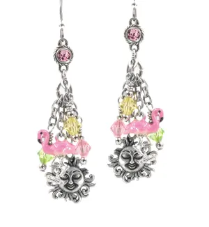 Flamingo Charm Earrings