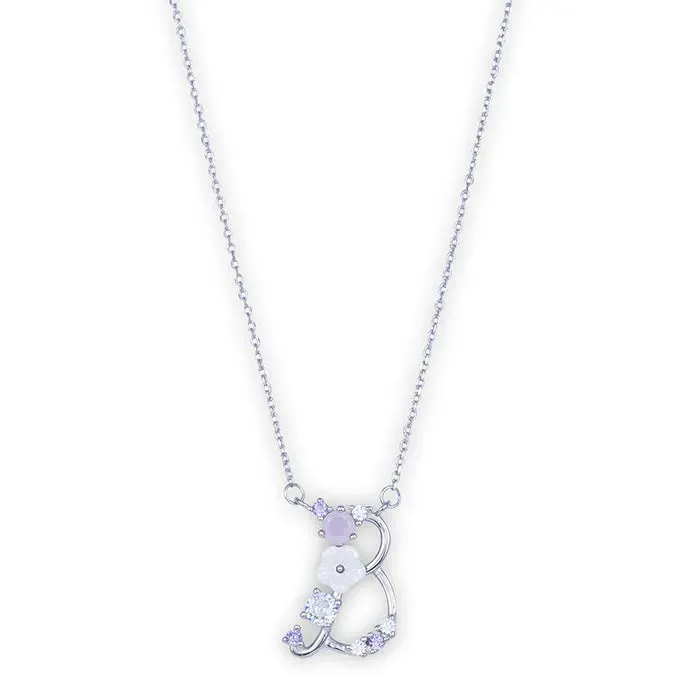 Floral 'B' Letter Chain Locket