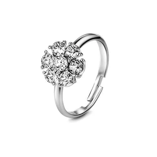 Flower Birthstone Ring (12 Colours)