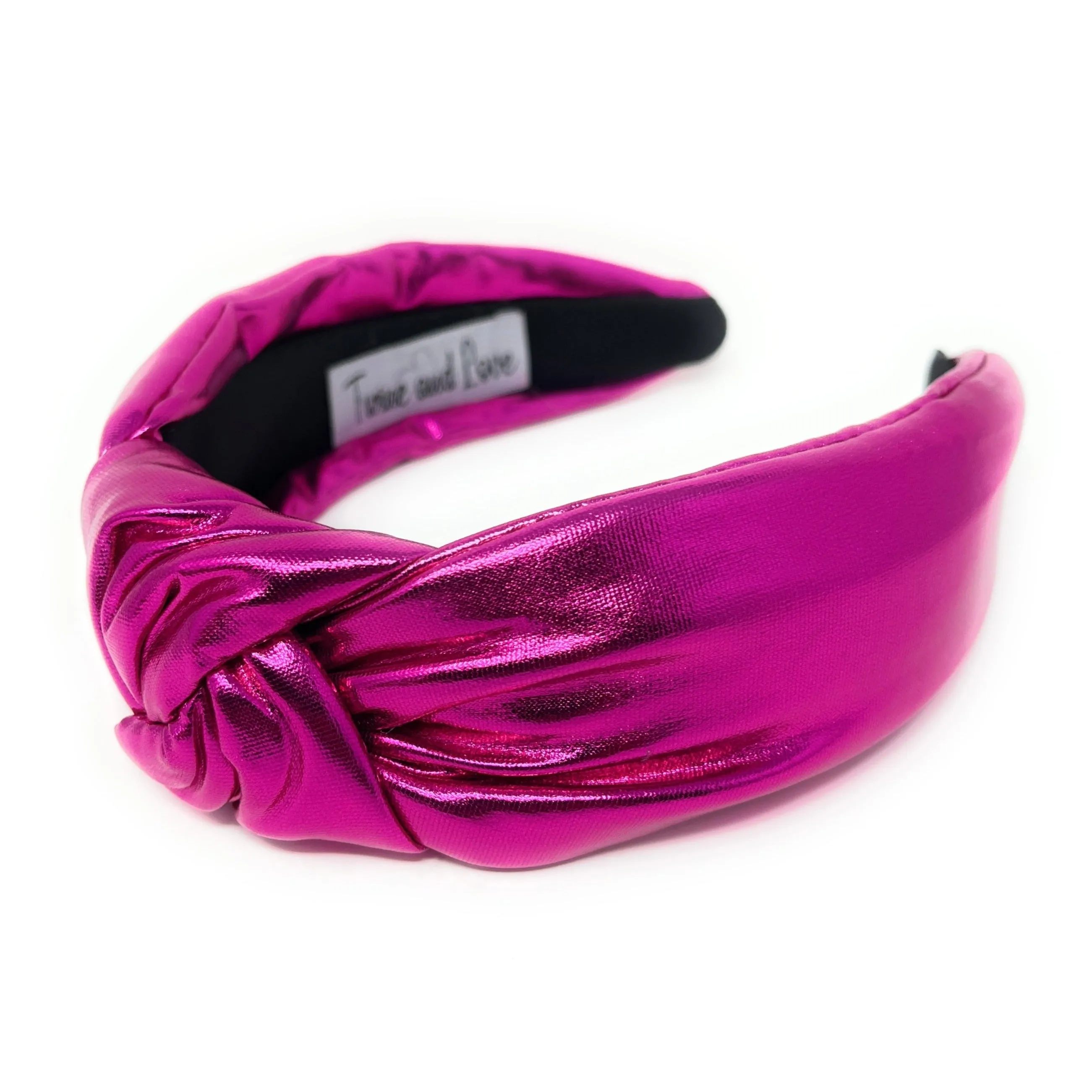 Fuchsia Metallic Knotted Headband