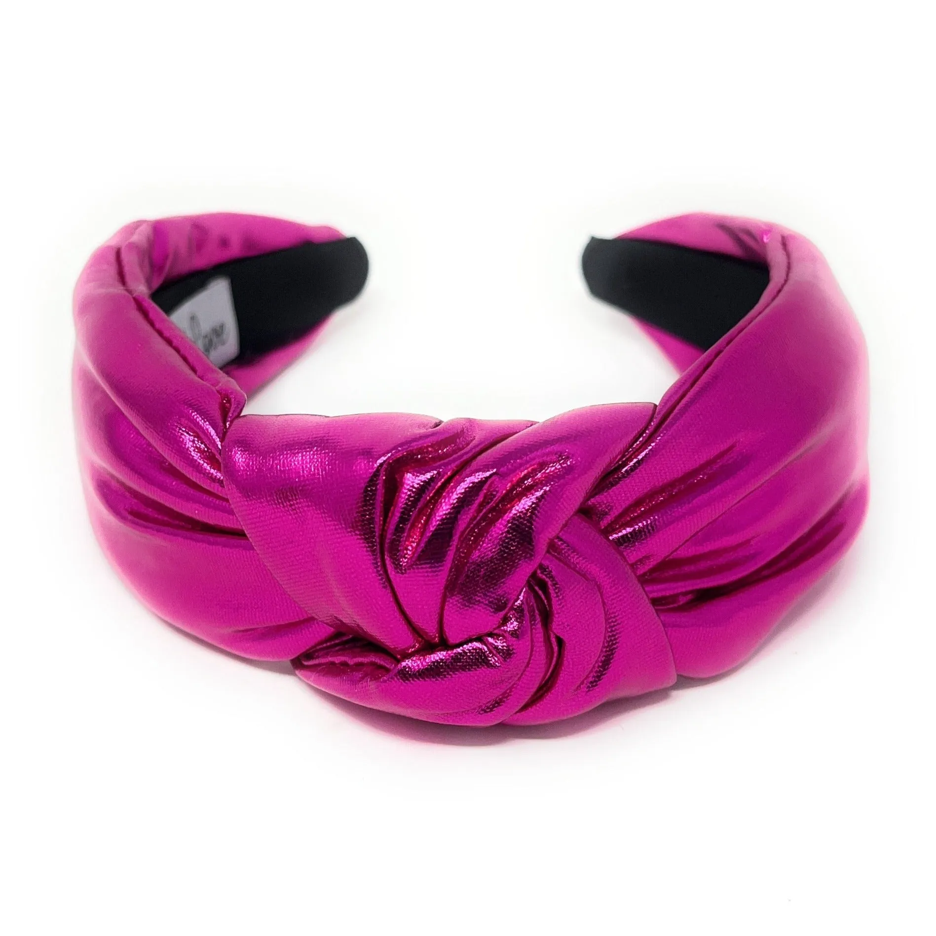 Fuchsia Metallic Knotted Headband