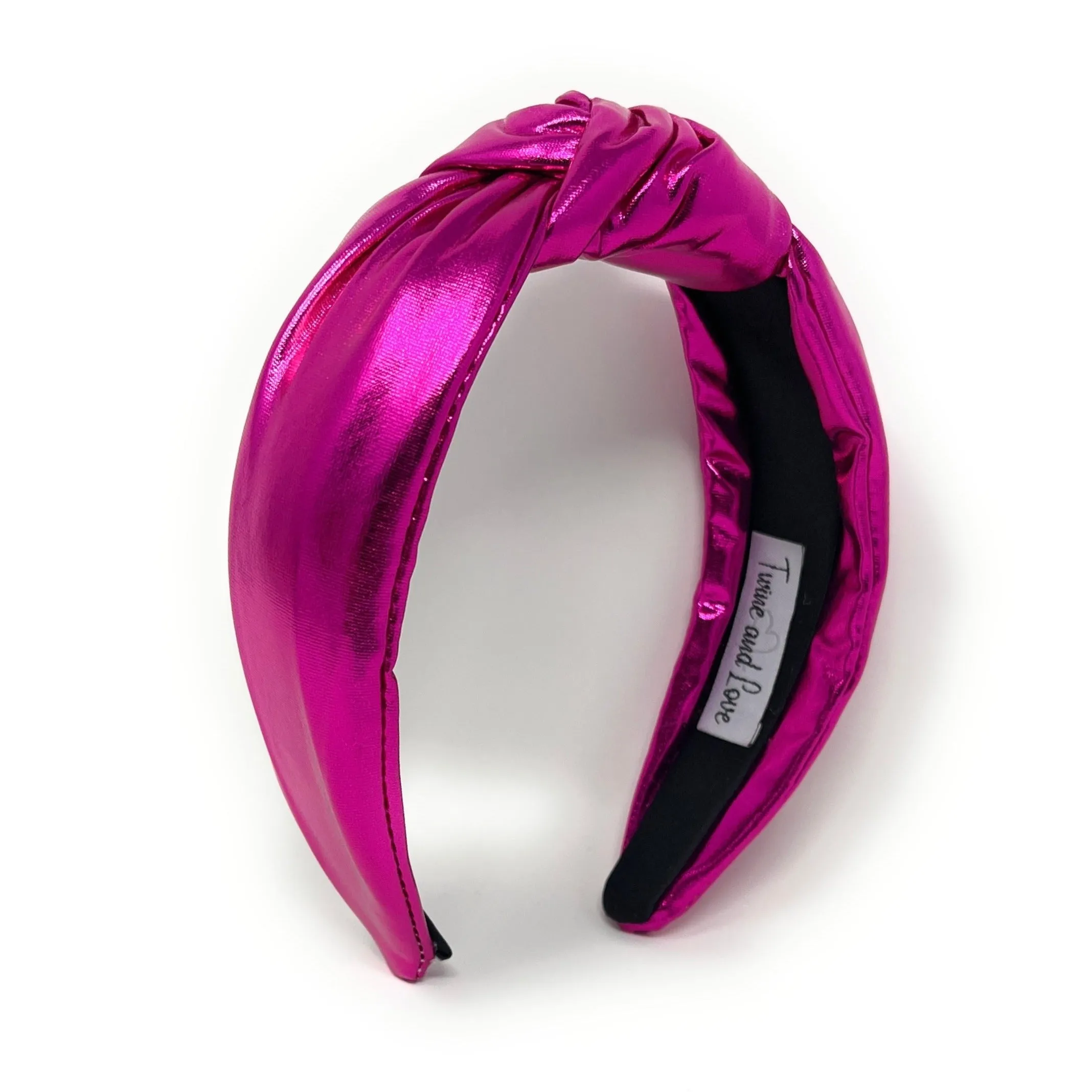 Fuchsia Metallic Knotted Headband