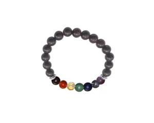 Garnet 7 Chakras Bracelet 6mm