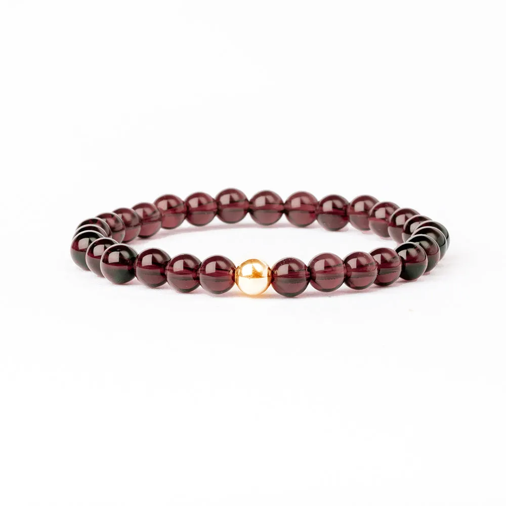 Garnet Essential Bracelet 6mm