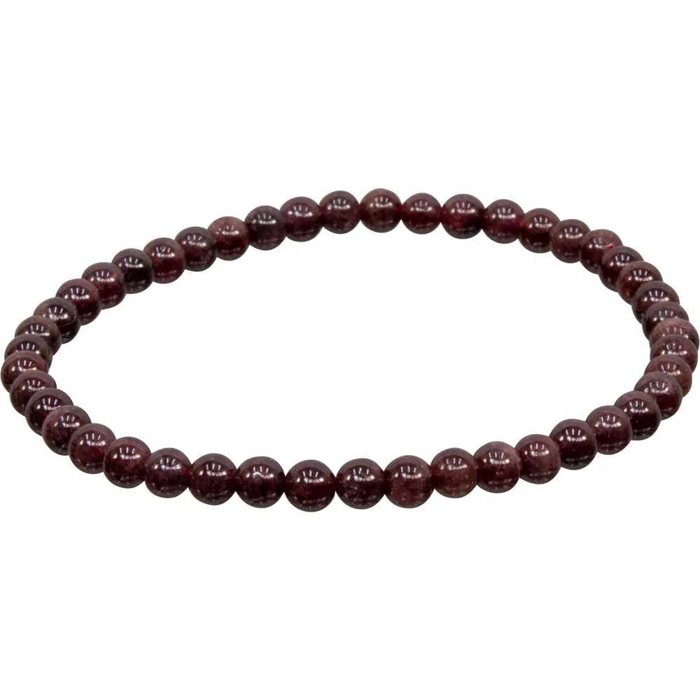 Garnet Natural Beaded Bracelet