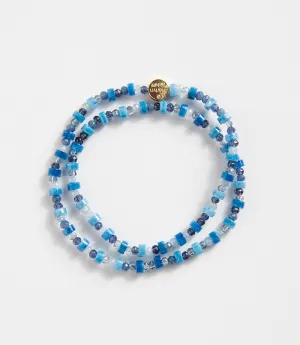 Gemstone And Pearl Stretch Bracelet