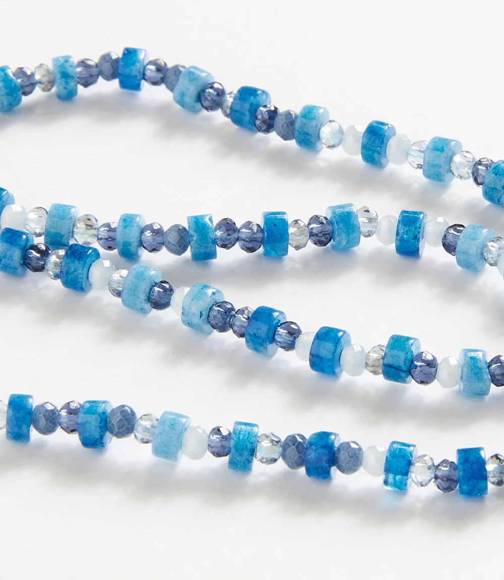 Gemstone And Pearl Stretch Bracelet