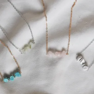 Gemstone Bar Necklace
