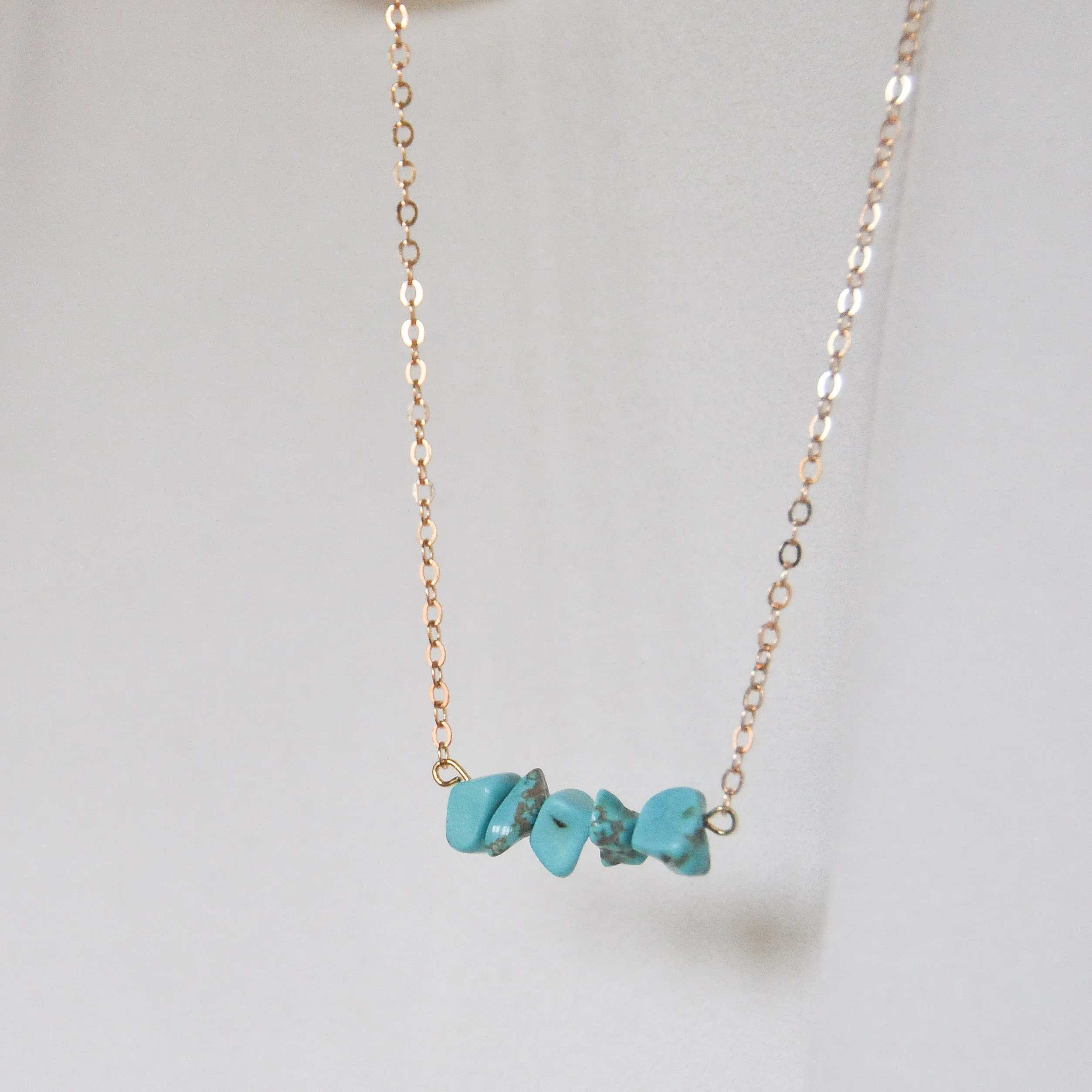 Gemstone Bar Necklace