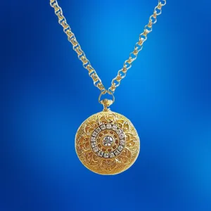 Gold and Crystal Locket