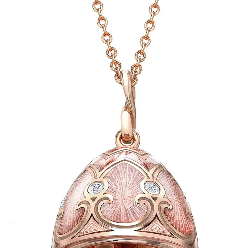 Guilloché Enamel Hen Surprise Locket