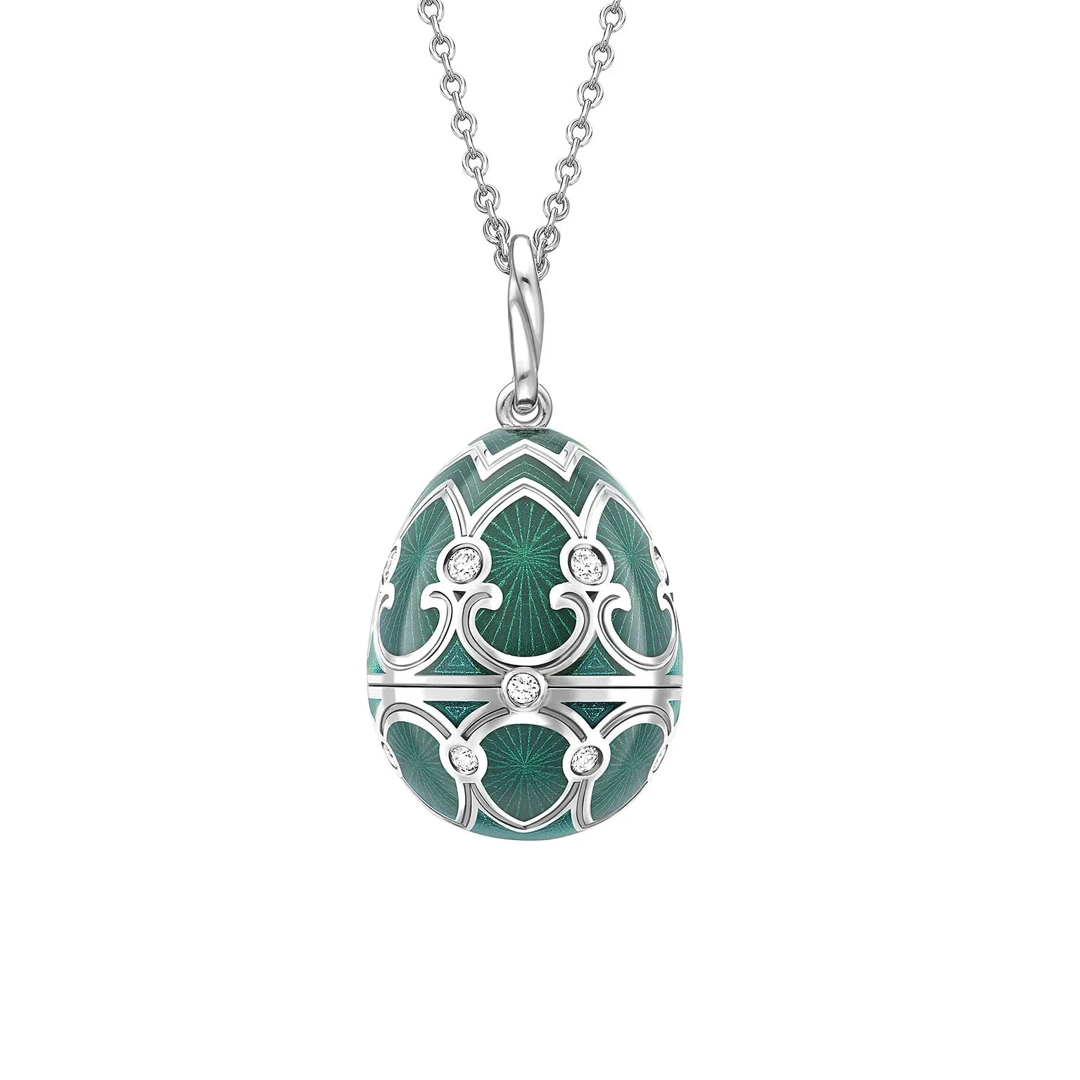 Guilloché Enamel Koala  Surprise Locket