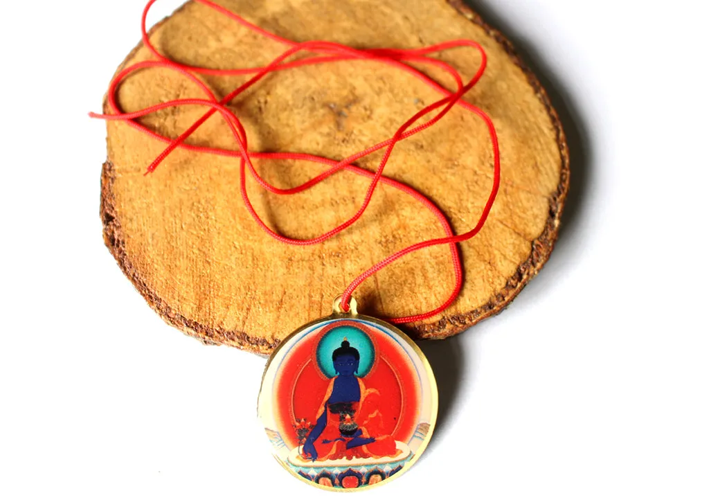 Healing Medicine Buddha Pendant with Mantra