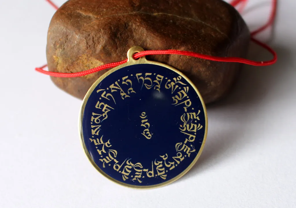 Healing Medicine Buddha Pendant with Mantra