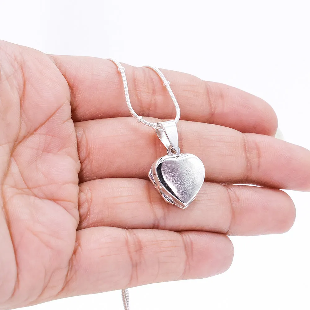 Heart Silver Locket Pendant
